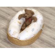 Perna Pentru Gravide Si Alaptare, Husa Detasabila Din Bambus 100% Si Umplutura Antialergica Babysoft  , Soft Breeze, Amy Pjb84957