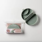 Recipient diversificare hrana bebelusi miniware silifold, 100% din silicon alimentar, sage mw_slfssg