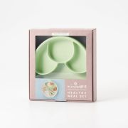 Set diversificare hrana bebelusi miniware healthy meal, 100% din materiale naturale biodegradabile, 3 piese, keylime mw_mwhmkk