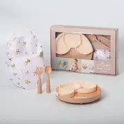 Set diversificare hrana bebelusi miniware mini sous chef 100% din materiale naturale biodegradabile, 6 piese, golden harvest mw_mscgh-t
