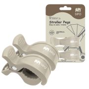 Cleme multifunctionale pentru carucior, 2 bucati, Beige EKDSCA-20BE