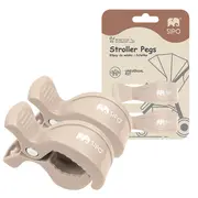Cleme multifunctionale pentru carucior, 2 bucati, Beige EKDSCA-20BE