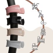 Cleme multifunctionale pentru carucior, 2 bucati, Pink EKDSCA-20LP