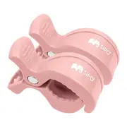 Cleme multifunctionale pentru carucior, 2 bucati, Pink EKDSCA-20LP