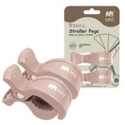 Cleme multifunctionale pentru carucior, 2 bucati, Pink EKDSCA-20LP