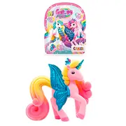 Craze - Galupy figurina Unicorn curcubeu cu aripi sclipitoare si coroana decorata cu un cristal Swarovski ARTCRZ69578