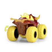 DICKIE MASINA DE TEREN FLAMING FIRE MONSTER CU LUMINI SUNETE SUSPENSII SI FUNCTIE ABUR 25CM VIV203754003