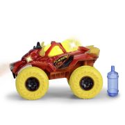 DICKIE MASINA DE TEREN FLAMING FIRE MONSTER CU LUMINI SUNETE SUSPENSII SI FUNCTIE ABUR 25CM VIV203754003
