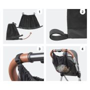 Gentuta multifunctionala pentru maner carucior, Negru, Sipo EKDSCA-13