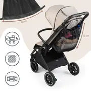Gentuta multifunctionala pentru maner carucior, Negru, Sipo EKDSCA-13