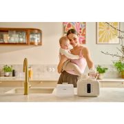 Incalzitor biberoane, Lionelo, ThermUp Duo, 6 moduri de operare, Incalzire, Pastrare temperatura, Decongelare, Senzor pentru temperatura, Oprire automata, Panou tactil, Pentru 2 biberoane simultan, fara BPA, Alb BYNLOC-THERMUP_DUO_WHITE