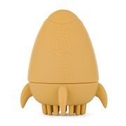 Jucarie pentru baie, Petite&Mars, Splashy Rocket, Din silicon, Fara BPA, 6 luni+, 11x7.5x7.5 cm, Ocru BYN607819