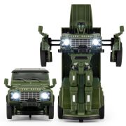 MASINUTA METALICA CONVERTIBILA LAND ROVER DEFENDER VERDE CU SCARA 1 LA 32 VIVRas62000_Verde