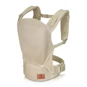 Marsupiu ergonomic, Lionelo, Margareet Air, 3 pozitii de purtare, Certificat de Institutul International pentru Displazie de Sold, 4 luni+, Pana la 20 Kg, Material respirabil 3D Air Mesh, Catarama dubla de siguranta, Bej BYNLO-MARGAREET_AIR_BEIGE