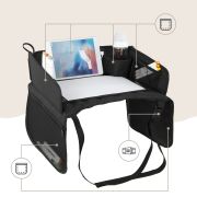 Organizator, Tavita de calatorie pentru scaun auto, Negru, Sipo EKDSCA-10T