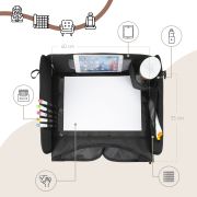 Organizator, Tavita de calatorie pentru scaun auto, Negru, Sipo EKDSCA-10T