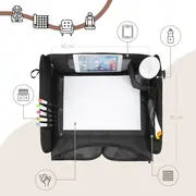Organizator, Tavita de calatorie pentru scaun auto, Negru, Sipo EKDSCA-10T