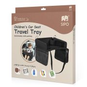 Organizator, Tavita de calatorie pentru scaun auto, Negru, Sipo EKDSCA-10T