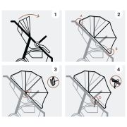 Plasa de insecte 2 in 1 cu parasolar inclus, Sipo EKDSCA-04
