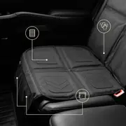 Protectie scaun auto cu strat antialunecare din silicon, Negru, Sipo EKDSCA-09