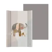 Saltea de infasat, Ceba Baby, Moale, Pentru comode si masute de infasat, 50x70 cm, Fara BPA, Certificata Oeko-Tex Standard 100, 0 luni+, Basic Elephant BYNW-102-000-781