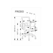 Scaun birou copii HM Frodo, mesh, inaltime reglabila, rotire 360 ˚,roti pivotante, cadru polipropilena, 80 kg, alb/gri DRM10663