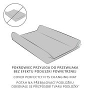 Set 2 huse, Ceba Baby, Pentru saltea de infasat, 50x70 cm, Certificat Oeko-Tex Standard 100, Bumbac, Dark/ Light Grey BYNW-820-117-026