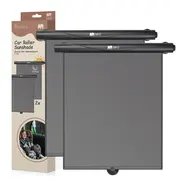 Set 2 parasolare tip rulou pentru geam auto, negru, Sipo EKDSCA-06