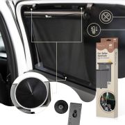 Set 2 parasolare tip rulou pentru geam auto, negru, Sipo EKDSCA-06