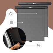 Set 2 parasolare tip rulou pentru geam auto, negru, Sipo EKDSCA-06
