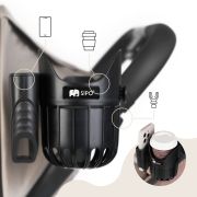 Suport 2in1 pentru pahar si telefon, universal, negru, Sipo EKDSCA-03