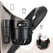 Suport 2in1 pentru pahar si telefon, universal, negru, Sipo EKDSCA-03
