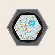 Tarc de joaca, Lionelo, Roel Plus, Pliere ultra-compacta, Sistem LockGuard impotriva plierii accidentale, Geanta de transport inclusa, Conform cu EN 12227:2010, 134x134x74 cm, 6 luni+, Multicolor BYNLO-ROEL_PLUS_GREY_MULTICOLOR