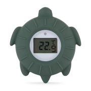 Temometru digital, Petite&Mars, Broscuta Terry, Multifunctional, Ecran usor de citit, Valoare precisa, Silicon Sigur, Avertizare temperatura, 0 luni+, Verde BYN582817
