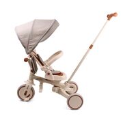 Tricicleta ZIPPY 5in1, sezut rotativ, maner parental, roti din spuma, 12 luni+, Beige EKDmm0429