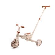 Tricicleta ZIPPY 5in1, sezut rotativ, maner parental, roti din spuma, 12 luni+, Beige EKDmm0429