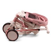 Tricicleta ZIPPY 5in1, sezut rotativ, maner parental, roti din spuma, 12 luni+, Pink EKDmm0443