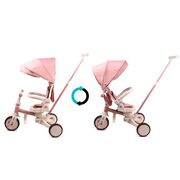 Tricicleta ZIPPY 5in1, sezut rotativ, maner parental, roti din spuma, 12 luni+, Pink EKDmm0443