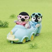 Figurine sylvanian families-pinguini cu masinuta sf5695