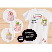Joc si kit creativ pentru fete Lena de desenat si lipit stickere tricouri SOLLE42599