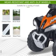 ATV Quad de teren electric pentru copii Globo acumulator 6V portocaliu cu verde SOLGL41341