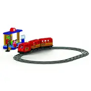 Set constructie Unico Plus Trenulet cu baterii 68 piese - SOLUN8615