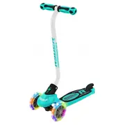 Trotineta pentru copii cu 3 roti Saica Ryder Neo Led cu roti din silicon albastru cu negru SOLSA3400L