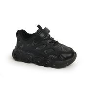 Adidasi negri cu luminite - super style adg-58-3-1