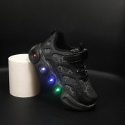 Adidasi negri cu luminite - super style adg-58-3-1