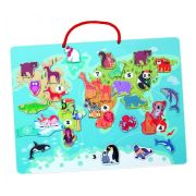 Set animale salbatice RS Toys din lemn SOLRS10722