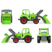 Tractor de jucarie Lena din lemn Negru si verde SOLLE04213
