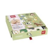 Joc creativ cu autocolante, Animale si habitatul lor, APLI, 3 ani+