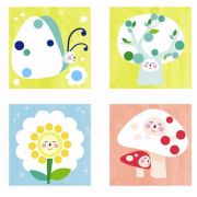 Joc cu autocolante in cutie metalica – Luna APLI Kids 