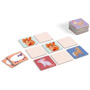 Joc educational pentru copii, Animale Memo, KuKiKuk Efko, 24 perechi, 12 piese mari, carton gros, animatii colorate haioase, varsta 2-6 ani